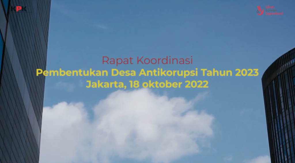 Peresmian Program DESA ANTI KORUPSI KPK 2023